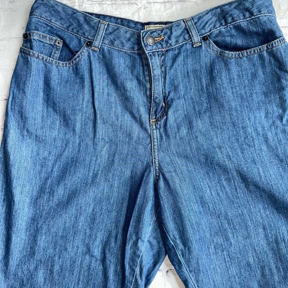 Pristine Vintage Women’s Size 14P Capris Cropped Denim Blue Jeans - Picture 3 of 7